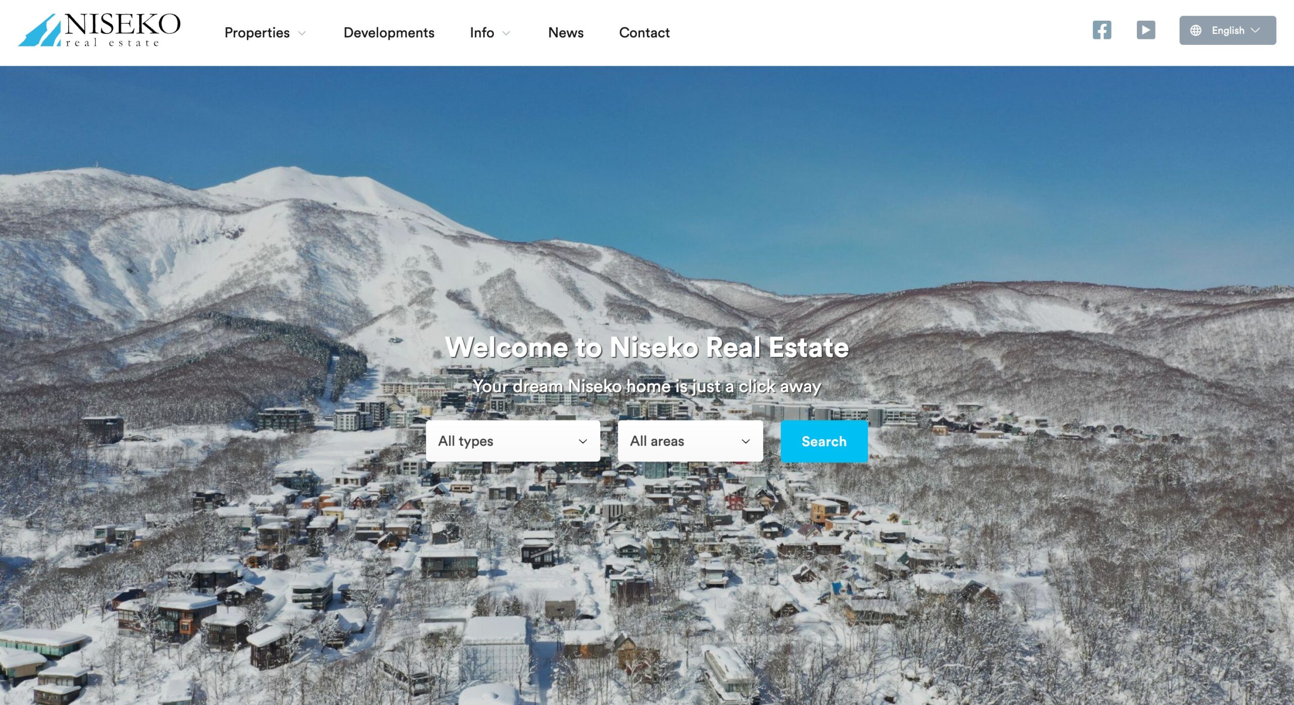 ニセコRDC（Niseko Real Estate Development） 公式サイトのスクリーンショット